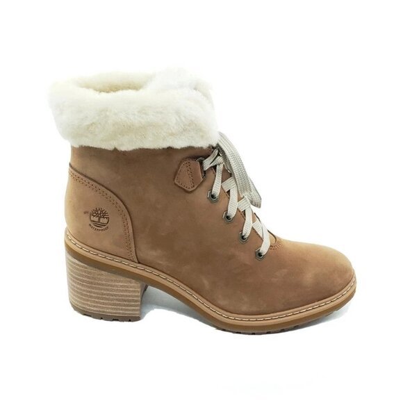 Timberland Sienna High Waterproof Tan Nubuck Leather Ankle Boots Womens US 7 - Picture 11 of 11